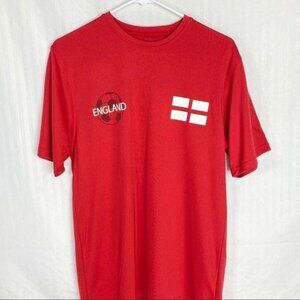 Zorrel Athletic Series England 2010 World Cup Fan Red T-Shirt Men Medium